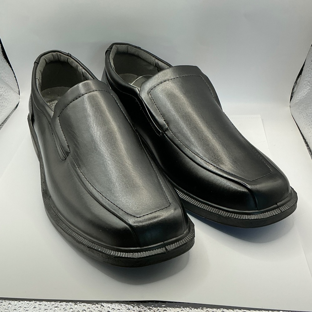 Covington Sheffield Mens Black Slip‎ On Dress Shoes Wide Width 10.5 34006 New